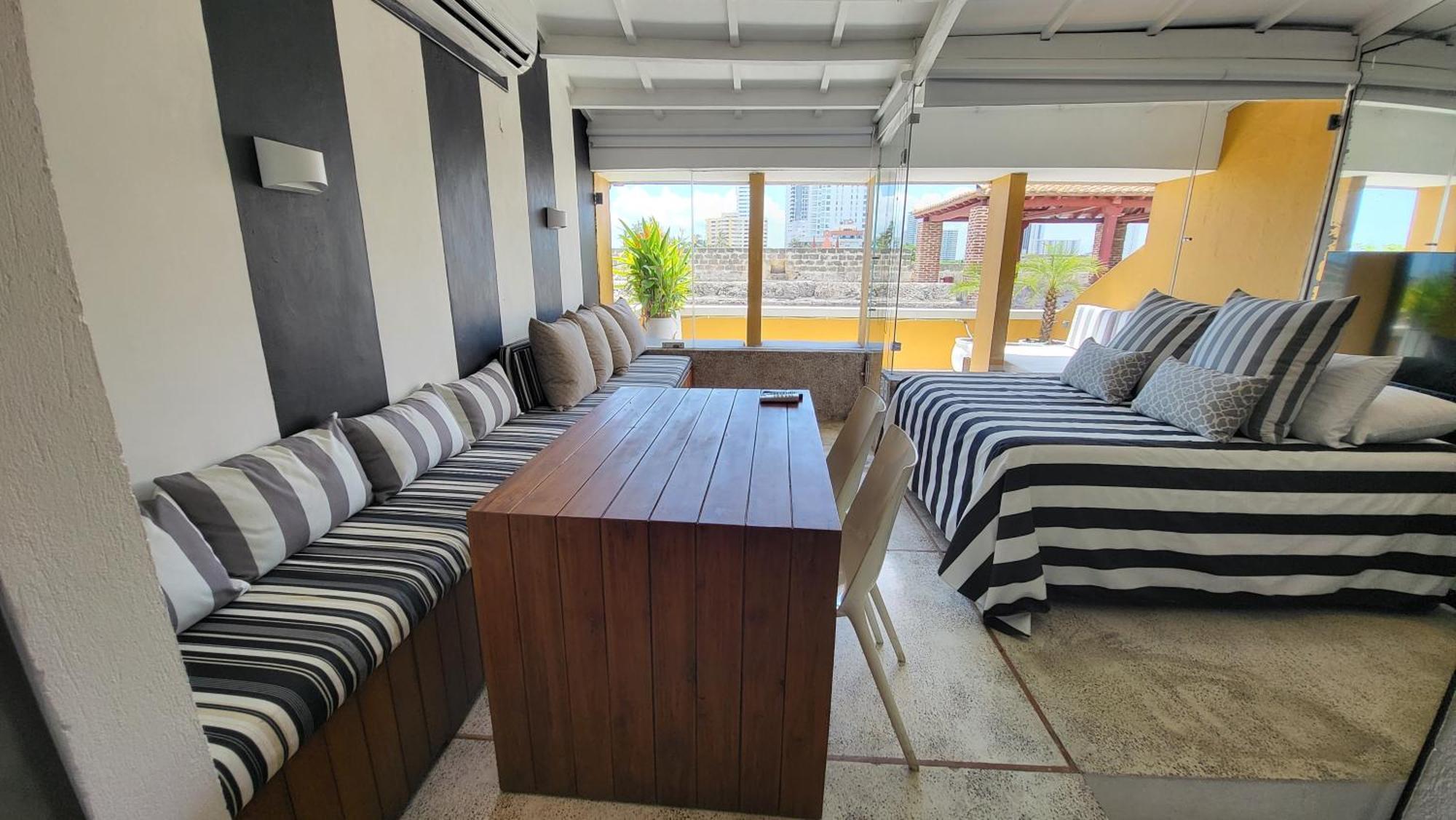 Ferienwohnung Apartamento Duplex Vista Al Mar Y Murallas Nuevo En La Ciudad Amurallada Cartagena  Exterior foto